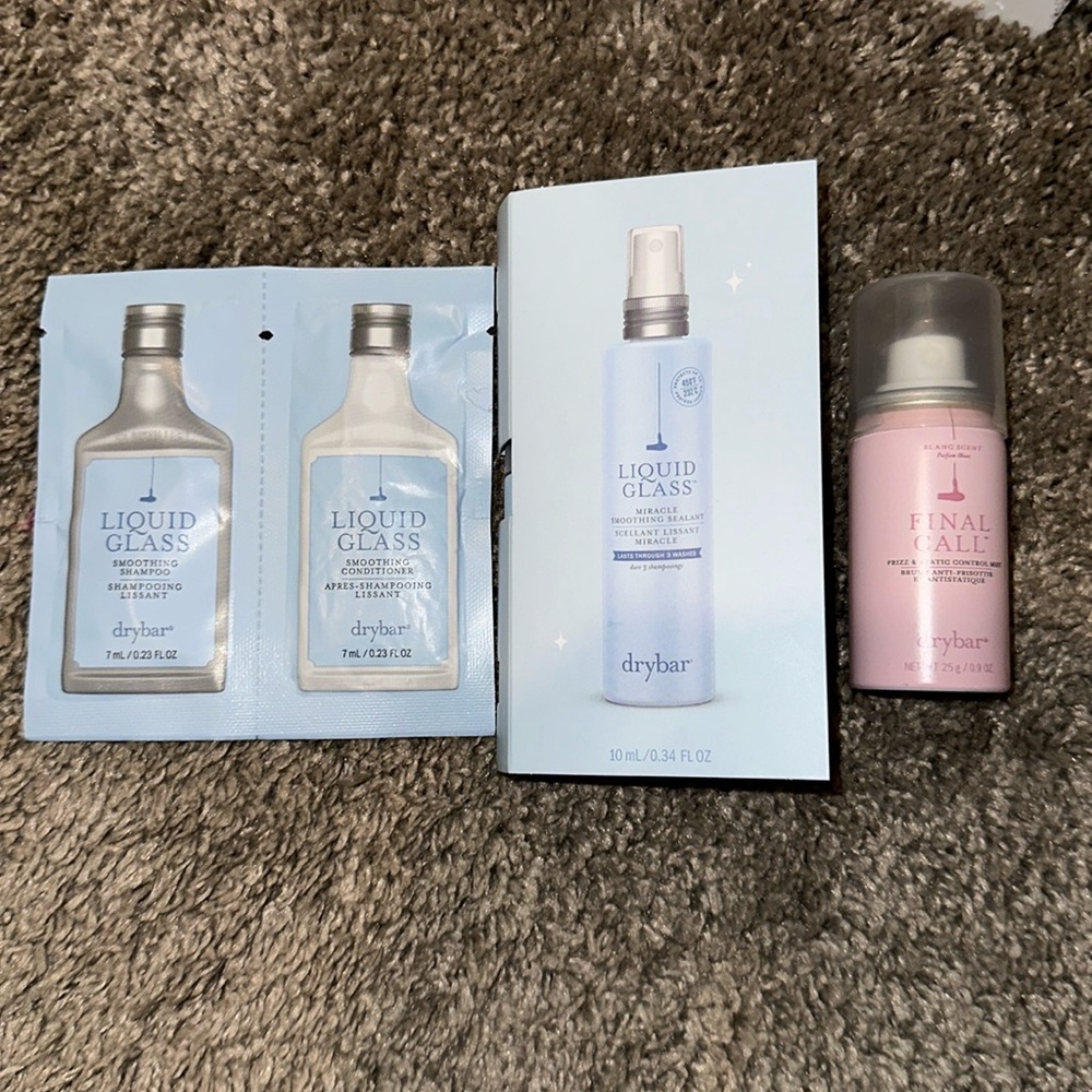 Drybar hair products samples
